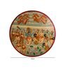 Pichwai Multicolour Sheesham Wood Wall Plate