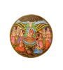 Pichwai Multicolour Sheesham Wood Wall Plate
