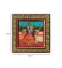 Pichwai Multicolour Sheesham Wood Wall Plate
