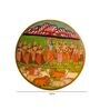 Pichwai Multicolour Sheesham Wood Wall Plate