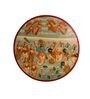 Pichwai Multicolour Sheesham Wood Wall Plate