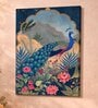 Pichwai Peacock Stretched Canvas Painting