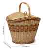 Picnic Basket | Wicker Basket for Lunch | Oval Wicker Picnic Basket With Top Handle | Wicker Modern Picnic Basket (Design 01)