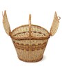 Picnic Basket | Wicker Basket for Lunch | Oval Wicker Picnic Basket With Top Handle | Wicker Modern Picnic Basket (Design 01)