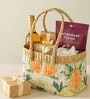 Picnic Baskets,Lunch Bag,Jute/Cane Basket For Gifting (Design 06-L26 X W20 X H18 Cm)