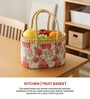 Picnic Baskets,Lunch Bag,Jute/Cane Basket For Gifting (Design 07-L26 X W20 X H18 Cm)