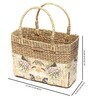 Picnic Baskets | Lunch Basket | Cane or Jute Basket | Cane Basket for Gifting | Rectangular Seagrass Tote Bag