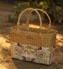 Picnic Baskets | Lunch Basket | Cane or Jute Basket | Cane Basket for Gifting | Rectangular Seagrass Tote Bag