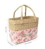 Picnic Baskets | Lunch Basket | Cane or Jute Basket | Cane Basket for Gifting | Tote Bag | Seagrass Rectangular Shopping Basket (Multi Color 7)