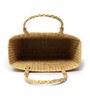 Picnic Baskets | Lunch Basket | Cane or Jute Basket | Cane Basket for Gifting | Tote Bag | Seagrass Rectangular Shopping Basket (Multi Color 7)