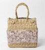 Picnic Baskets | Lunch Basket | Cane or Jute Basket | Cane Basket for Gifting | Wicker Baskets | Morden Picnic Basket -Rectangular (Multi Colour 6)