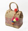 Picnic Baskets | Lunch Basket | Cane or Jute Basket | Cane Basket for Gifting | Wicker Baskets | Morden Picnic Rectangular Basket (Multi Colour 2)