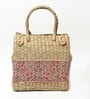 Picnic Baskets | Lunch Basket | Cane or Jute Basket | Cane Basket for Gifting | Wicker Baskets | Morden Picnic Rectangular Basket (Multi Colour 2)