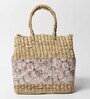 Picnic Baskets | Lunch Basket | Cane or Jute Basket | Cane Basket for Gifting | Wicker Baskets | Morden Picnic Basket -Rectangular (Multi Colour 6)