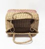 Picnic Baskets | Lunch Basket | Cane or Jute Basket | Cane Basket for Gifting | Wicker Baskets | Morden Picnic Rectangular Basket (Multi Colour 2)