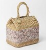 Picnic Baskets | Lunch Basket | Cane or Jute Basket | Cane Basket for Gifting | Wicker Baskets | Morden Picnic Basket -Rectangular (Multi Colour 6)
