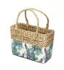 Picnic Baskets | Lunch Basket | Cane Or Jute Basket | Cane Basket For Gifting | Wicker Baskets (Peacock Floral), Rectangular (L33xB10xH24 cm)