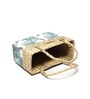 Picnic Baskets | Lunch Basket | Cane Or Jute Basket | Cane Basket For Gifting | Wicker Baskets (Peacock Floral), Rectangular (L33xB10xH24 cm)