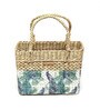 Picnic Baskets | Lunch Basket | Cane Or Jute Basket | Cane Basket For Gifting | Wicker Baskets (Peacock Floral), Rectangular (L33xB10xH24 cm)