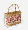 Picnic Baskets | Lunch Basket | Cane or Jute Basket | Cane Basket for Gifting | Wicker Baskets (Strawberry)