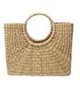 Picnic Baskets | Lunch Basket | Jute Basket | Cane Baskets for Gifting | Wicker Shopping Bag (Beige Round Cane Handle)