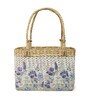 Picnic Baskets | Lunch Tote Bag | Jute Basket | Cane Baskets for Gifting | Wicker Basket | Tiffin Bag (Design 01, Rectangular- 33x10x24 cm)
