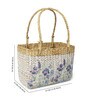 Picnic Baskets | Lunch Tote Bag | Jute Basket | Cane Baskets for Gifting | Wicker Basket | Tiffin Bag (Design 01, Rectangular- 33x10x24 cm)