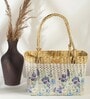 Picnic Baskets | Lunch Tote Bag | Jute Basket | Cane Baskets for Gifting | Wicker Basket | Tiffin Bag (Design 01, Rectangular- 33x10x24 cm)