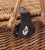 Picnic Hamper Set | Wicker Picnic Basket For 4 | Large Wicker Picnic Basket