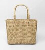 Picnic Rectangular Baskets|Lunch Basket|Cane Or Jute Basket|Cane Basket For Gifting|Wicker Baskets (Plain Beige)