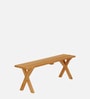 Picnic Solid Wood Table & Bench Set in Natural Finish