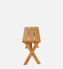 Picnic Solid Wood Table & Bench Set in Natural Finish