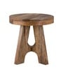 Pier Solid Wood End Table In Natural Finish