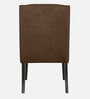 Piero Fabric Dining Chair In Chestnut Brown Colour