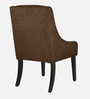 Piero Fabric Dining Chair In Chestnut Brown Colour