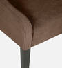 Piero Fabric Dining Chair In Chestnut Brown Colour