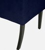 Piero Fabric Dining Chair In Navy Blue Colour