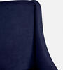 Piero Fabric Dining Chair In Navy Blue Colour