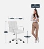 Pierron Leatherette Executive Chair in White Colour