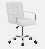 Pierron Leatherette Executive Chair in White Colour