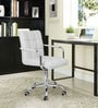 Pierron Leatherette Executive Chair in White Colour