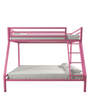 Pifin Metal Bunk Bed in Pink Colour
