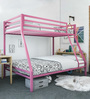 Pifin Metal Bunk Bed in Pink Colour