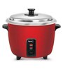 400 W Double Pot Stainless Steel Electric Rice Cooker (Red)- 1 Ltr