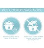 400 W Double Pot Stainless Steel Electric Rice Cooker (Red)- 1 Ltr