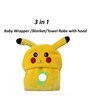 Pikachu Swaddle Wrap in Yellow