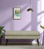 Pilar Boucle Fabric Bench In Lunar Grey Colour Pilar Boucle Fabric Bench In Lunar Grey Colour