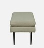 Pilar Boucle Fabric Bench In Lunar Grey Colour Pilar Boucle Fabric Bench In Lunar Grey Colour