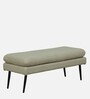 Pilar Boucle Fabric Bench In Lunar Grey Colour Pilar Boucle Fabric Bench In Lunar Grey Colour