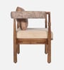 Pilaster Sheesham Wood 1 Seater Sofa in Natural Finish Pilaster Sheesham Wood 1 Seater Sofa in Natural Finish